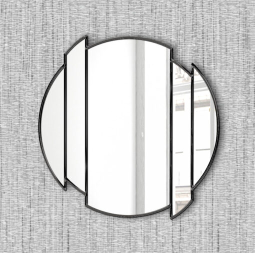 horizon modern wall mirror clear mirror black trim wall mirror