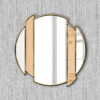 Horizon in peach dc modern wall miror