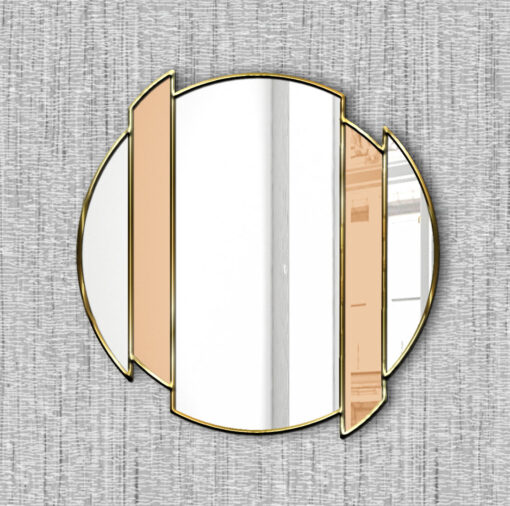 Horizon in peach dc modern wall miror