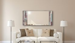 chameleon thumb Winter silver modern room wall mirror