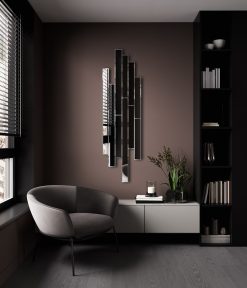 Tectonic contemporary polished handmade wall mirror room setting 3 wall mirror