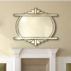 Isabella thumb gold art deco wall mirror