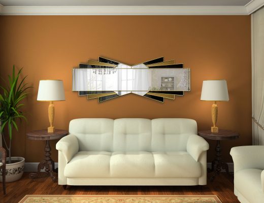 ultimate deco horizontal room setting wall mirror