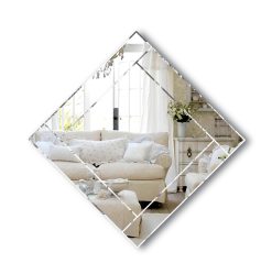 modern diamond polished modern wall mirror