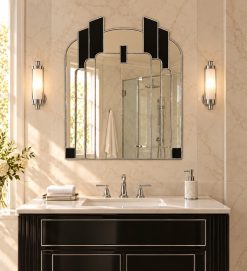savoy art deco wall mirror