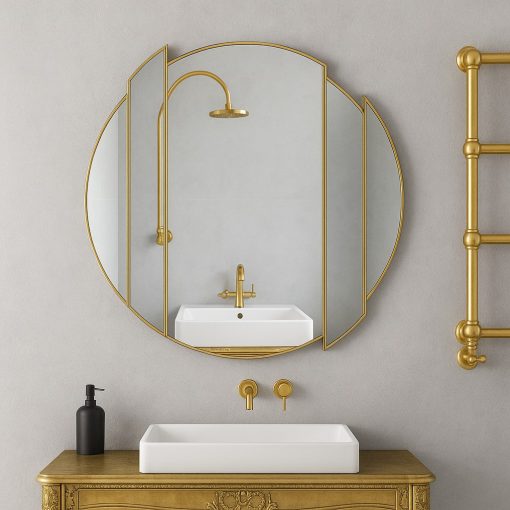 The Horizon Wall Mirror is an exclusive contemporary design by Phillip Orr, expertly handcrafted in our Norfolk workshop. This stunning mirror features six individually hand-cut mirror sections that come together to form a bold, geometric wall piece — perfect for adding a touch of modern elegance to your living room, dining room, bedroom, or even bathroom for something truly different.